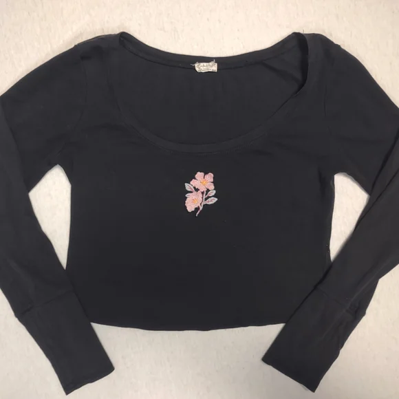 Free People 'At The Park' Long Sleeve|Intimately By Free People| Black| Large - Picture 3 of 7